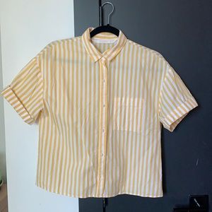 Zara Cropped Button Down